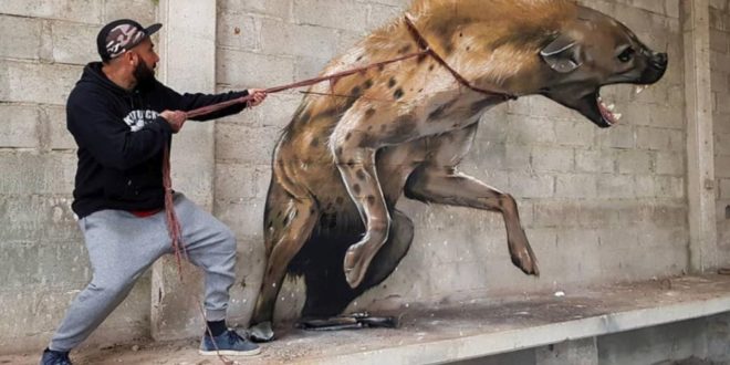 Португалски уметник ги претвора бетонските блокови во неверојатни 3Д графити